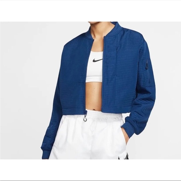 Nike Blue Crew Neck Zip Jacket ~ Size XL - Picture 10 of 10